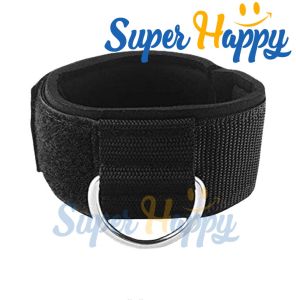 สายรัดรั้งข้อเท้าสีดำ(1 ข้าง)สายรัดข้อเท้า สําหรับเครื่องเคเบิล สำหรับออกกำลังกาย เพิ่มความแข็งแรงของกล้ามเนื้อขา และข้อเท้า