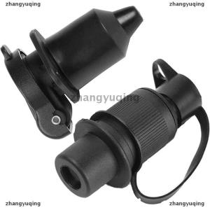 [COD] zhangyuqing 3 Pin Trailer Socket Connectors Round 3 Pole Plug-in Trailer Tractor Plug for Electrical Caravan Truck 12V