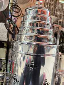 Lò đốt tiền vàng mã giấy vàng bạc INOX cao cấp lò sưởi đủ size có họa tiết đẹp mắt an toàn sử dụng an toàn thân thiện môi trường