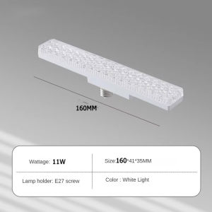 Kebidumei LED Long Crystal Lamp Energy-saving Led Strip Light Bulb Super Bright E27 18W/24W Socket Ceiling Lighting Decorative Lighting for Chandelier Bedroom Living room Shop