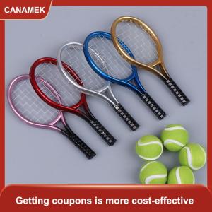 【CANAMEK】 1 cây vợt tennis thu nhỏ 1:6 1:12 + 1 phụ kiện búp bê bóng
