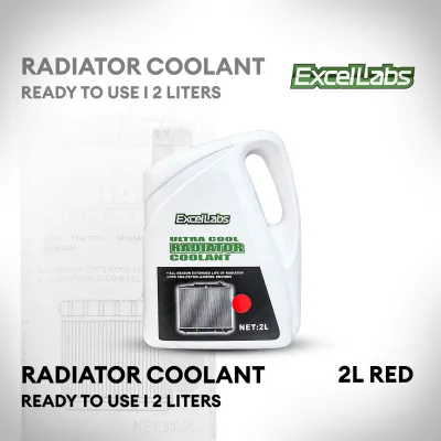 Excellabs Ready To Use Radiator Coolant RED GREEN BLUE (2 Liters)