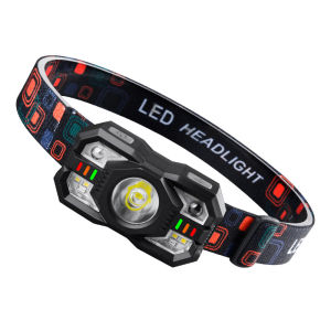 Đèn Pin Đội Đầu LED Siêu Sáng Cảm Biến Vẫy Tay bật tắt Pin Trâu 5 Chế Độ Sáng Chống Nước