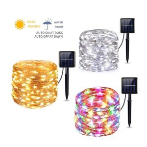 Ramadan Lights Hari Raya Solar Light LED Outdoor Waterproof Fairy Lights String Christmas Birthday Wedding Party Garland Garden Copper Wire Decoration Lights 7M 12M 22M 32M 42M