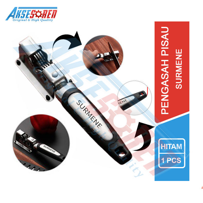 Pengasah Pisau Surmene Original / Alat Mengasah Pisau / Knife Grinder / Knife Sharpener / Alat Asahan Gunting Alat Dapur Premium / Stainless Pengasah Gunting / Alasahan Pisau Peso Piso / Peralatan Dapur