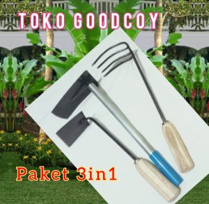 Cangkul garukan taman berkebun paket komplit