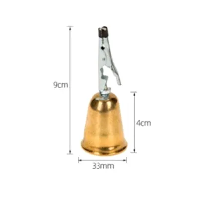 CLARO Iron Copper Fishing Alarm Bells With Clamp Gold Fishing Tools Fishing Indicators Fishing Accessories