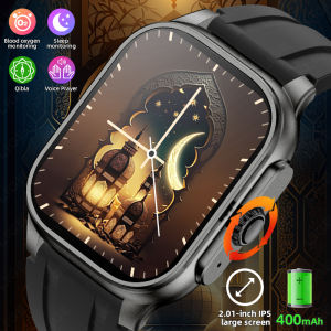 LIGE Muslim Smart Watch Men Hadith Audio Sound Recording 400mAh Battery Bluetooth Call Heart Rate Health Monitor Smartwatch 2025