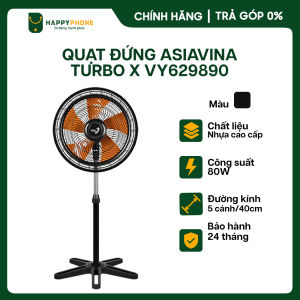 [VC 200K] Quạt Đứng Asia Vina - Công suất 80W VY629790/VY629890 - Chất liệu nhựa cao cấp - Hàng Chính Hãng - Bảo Hành 24 Tháng