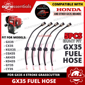 5pc (EXACT FIT PAG RED HOSE) Honda GX35 Fuel Hose Filter Strainer for 4 Stroke Grass Cutter