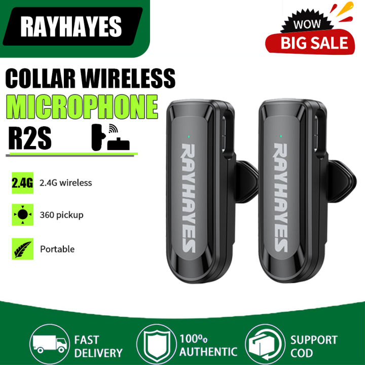 Original RAYHAYES Lapel microphone wireless Lavalier Mic iPhone TypeC