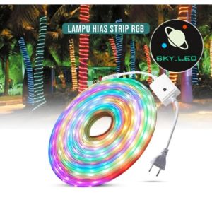 Lampu Led Strip Selang 2835 10M 220v 10 M Meter Outdoor Rgb