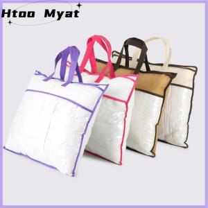 tantuoye ถุงใส่ของแบบใสนอนวูฟเวนผ้าห่มผ้าห่มมีซิปถุงเก็บของกันฝุ่นใช้ในครัวเรือนกระเป๋าโท้ทหลายขนาด