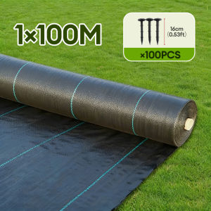 Weedmat Penutup Tanah Weedmat Thickest 100GSM 50M/100M Weed Control Mat Garden Green House Pertanian Plastic Cover