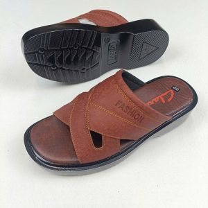 Dép nam da bò cao cấp dép nam quai ngang VD05 sang trọng lịch lãm