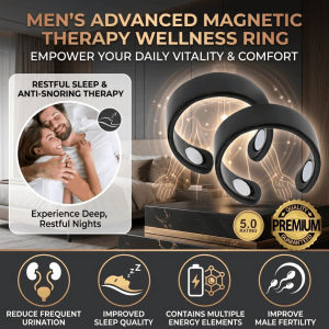 Magnetic Therapy Health Ring Improve Blood Circulation Open Adjustable Ring Improve Sleep Quality Magnetic Ring