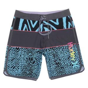 New Product Hurley Mens Surfing Beach Pants   Fashion Brand Printing Casual Shorts   Bodybuilding Fitness 3D Sports Pants