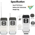 WenQia Wireless Remote Control Switch,AC 110V/220V/230V/240V 30A Relay Receiver with 1000m Long Range Transmitter for Pump,Lighting,Electrical Equipment,Home Electrical. 