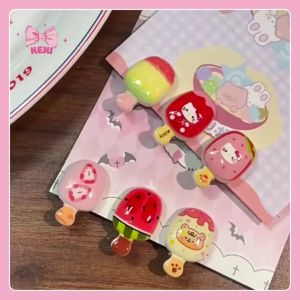 Kẹp Tóc Hình Kem Que Popsicle Dễ Thương - Phụ Kiện Tóc Kexi Phong Cách Hàn Quốc Cute