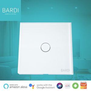 BARDI Smart WiFi Touch Wallswitch - EU 1 Gang White