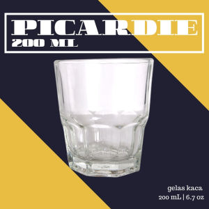 Picardie Tumbler 200 mL | Gelas Minum Kaca Cafe | Gelas Kopi | Cangkir Kaca Kopi | Coffee Glass