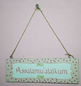 Hiasan Dinding Gantungan Pintu Rumah Assalamualaikum (9cmx30cm) - DryputCollection - Dryput