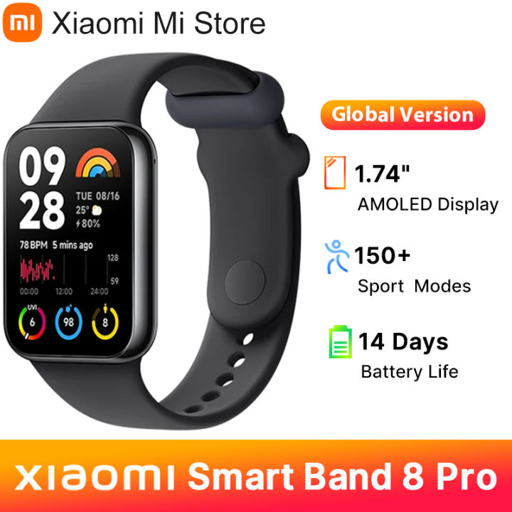 Global Version Xiaomi Smart Band 8 Pro 1.74” AMOLED display Built-in ...