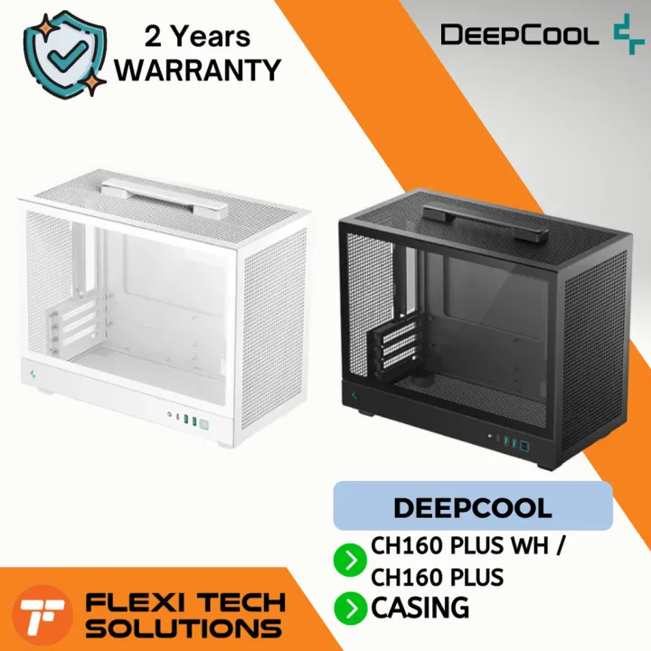 Flexi tech DEEPCOOL MATX CASE CH160 PLUS White/black