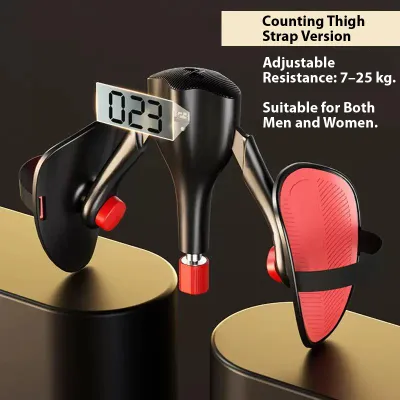 New Upgraded Thigh Master 7-16KG Resistance - Adjustable Kegel ExerciserHome Gym Fitness Hip Pelvic Floor Trainer for Women Men Inner Thigh TonerLeg Strengthening Machine Muscle Training Device
