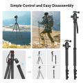 SmallRig Tripod Stand 71" Camera Stand with Phone Stand Holder Monopod with Ball Head Height from 43cm to 182cm for Phone Mirrorless DSLR Camera Travel CT-10 3935. 