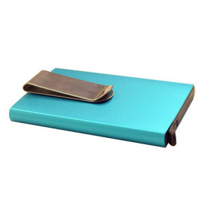 WITH VIDEO RFID Pop-up Card Holder Stylish Trend Slim Clutch Aluminium Alloy Case