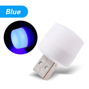 Portable Mini LED Bright Small Bulb USB Soft Night Light Desk Reading Lamp Eye Protection Mobile Power Charging Head Bedside Reading Soft Night Lamp Bedroom