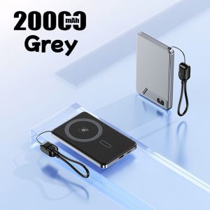 20000mAh Ultra-Thin Magnetic Wireless PD 20W Fast Charging Portable