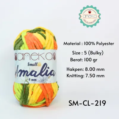 KATALOG - Benang Rajut Small Amalia Sembur / Chenille Mix Colors Crochet Knitting Yarn - Part 2