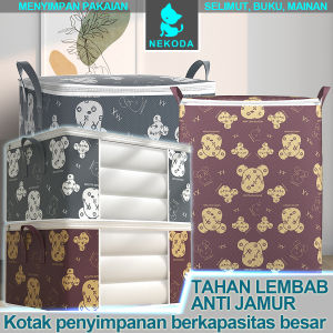 Keranjang Kuping Beruang Kotak penyimpanan beruang kartun / Storage bag jumbo Keranjang Baju Tempat pakaian / mainan anak / TEMPAT PENYIMPANAN SELIMUT / BED COVER / QUILT BAG / Storage Bag / Cloth Box / Storage Box lipat Storage