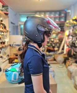 Combo Nón bảo hiểm 3/4 KLT gắn tai mèo siêu cute - Nón bảo hiểm chính hãng