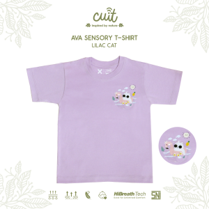 CUIT Ava Kaos Tangan Pendek Sensory T Shirt Tee 1 - 6 Tahun Baju Bayi Katun Cotton Suede Anak Perempuan