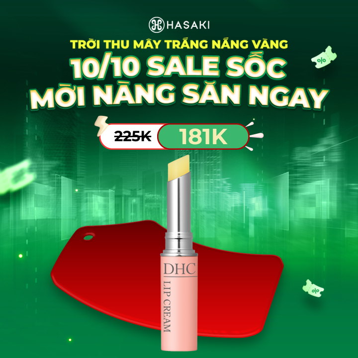 Son Dưỡng Môi DHC Không Màu Hỗ Trợ Giảm Thâm Môi 1.5g Lip Cream Hasaki ...
