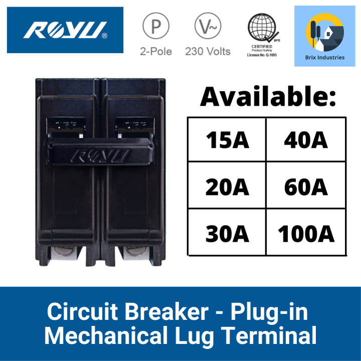Eaton Cutler-Hammer BD2015 BR Duplex Twin Pole Circuit Breaker – 15A & 20A Rejection Type