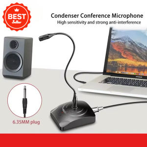 ไมค์ตั้งโต๊ะ ไมโครโฟนประชุมแบบมีสาย (Wired Conference Microphone) ✅ ประกาศ ประชาสัมพันธ์ พร้อมสาย ยาว 5เมตร เครื่องเสียง ลำโพง