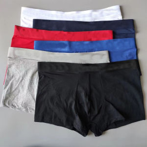 4 pieces Men Underwear Trunks 100% cotton authentic fabric Man boxer