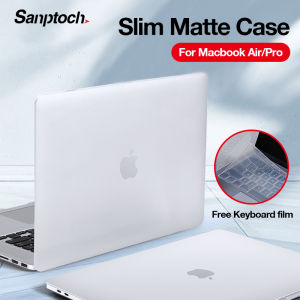Sanptoch Slim Matte Case For 2020 New Macbook Pro 13 A2251 A2289 A2338 A1989 A1708 A1706 Ultra-thin Cover For Air 13.3 M1 A2337 A2179 A1932 A1466 A1369 11 12 15 16 inch A2141 A1707 Retina 15.4 A1398 Translucent Clear Protective Casing