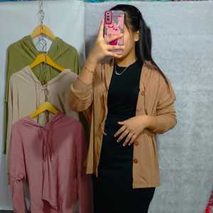 Jaket Rajut Knit Korea Wanita Dewasa