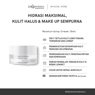Duvaderm Moisturizing Cream - Krim Pelembap Wajah Menenangkan Kulit Sensitif Meningkatkan Hidrasi dan Memperbaiki Skin Barrier Moisturizer Wajah Terbaik Pelembap Wajah Ringan untuk Kulit Kering