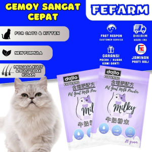 Cat Fat Milk Dello Susu Penggemuk Kucing Super Cepat Bentuk Powder Premium Quality FEFARM