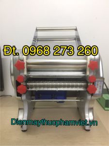 Máy Cán Bột Bánh Bao Bánh GốiĐế Piza Bản INOX Cao Cấp 750W