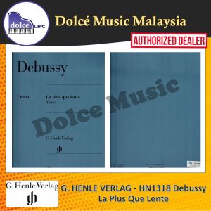 G. Henle Verlag - HN1318 Debussy La Plus Que Lente