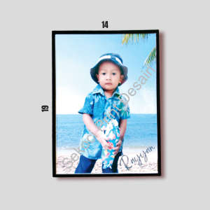 Cetak foto bingkai blok minimalis kekinian ukuran 14x19