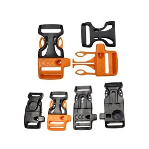 NALANILI 4pcs 14mm/15mm/16mm/20mm Khóa cài bên hông Đen Nhựa Khóa dây dù 550 Chất lượng cao Khóa dây đeo vòng tay