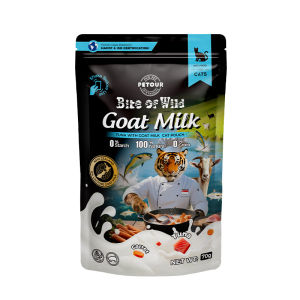 Bite Of Wild 70g อาหารแมวแบบเปียก จากนมแพะและเนื้อสัตว์นิวซีแลนด์  0% Lactose. ช่วยดูแลระบบภูมิคุ้มกันและระบบย่อยอาหาร
